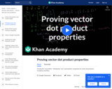 Linear Algebra: Proving Vector Dot Product Properties