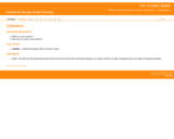 7th Grade Math : Three Dimensional Cross Sections - Cylinders