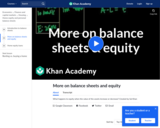Finance & Economics: More on Balance Sheets and Equity