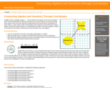 Connecting Algebra and Geometry through Coordinates