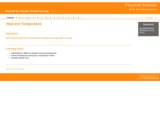 Physical Science : Heat and Temperature