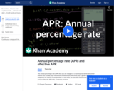 Finance & Economics: Annual Percentage Rate (APR) and Effective APR
