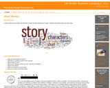 6th Grade Summer Language Arts : Short Stories