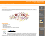 6th Grade Summer Language Arts : What is The Writing Process?