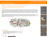 6th Grade Summer Science : Geology I - Inside the Earth and Plate Tectonics