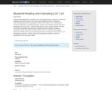 Blueprint Reading and Estimating CST 214