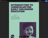 Introduction to Curriculum for Early Childhood Education