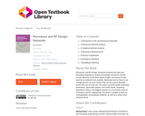 Microwave and RF Design: Networks