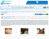 Writing, Reading, and College Success: A First-Year Composition Course for All Learners