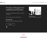 Principles of Management for Leadership Communication