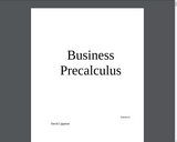 Business Precalculus