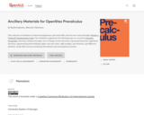 Ancillary Materials for OpenStax Precalculus