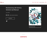 Biochemistry 551: Biochemical Methods Lab Manual