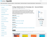 College Mathematics for Everyday Life - Second Edition