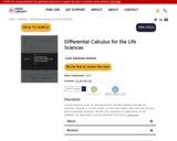 Differential Calculus for the Life Sciences
