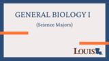 General Biology I (Science Majors) Canvas Course