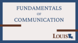Fundamentals of Communication Canvas Course