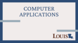 Computer Applications Canvas Course