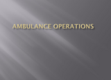 EMS123 Trauma Emergencies Ambulance Operations PowerPoint Presentation