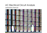 Lab Manual for AC Electrical Circuits
