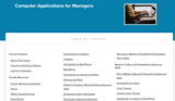 Computer Applications for Managers