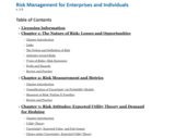Risk Management for Enterprises and Individuals