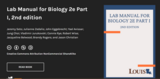 Lab Manual for Biology 2e Part I, 2nd edition