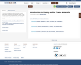 Introduction to Poetry and/or Drama Materials