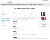 Open Modernisms Anthology Builder