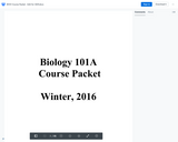 Biology 101A Lab Packet