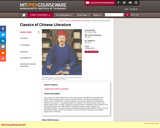 Classics of Chinese Literature, Fall 2011