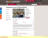 Introduction to Lean Six Sigma Methods, January IAP 2012