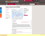 Engineering Economy Module, Fall 2009