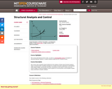 Structural Analysis and Control, Spring 2004
