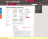 Systems, Modeling, and Control II, Fall 2007