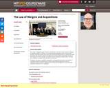 The Law of Mergers and Acquisitions, Spring 2003