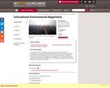 International Environmental Negotiation, Fall 2010