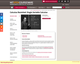 Calculus Revisited, Fall 2010