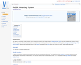 Rabbit Alimentary System