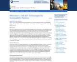 Technologies for Sustainability Systems
