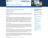 Utility Solar Electric and Concentration