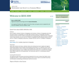 Geographic Perspectives on Sustainability and Human-Environment Systems