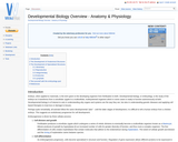 Developmental Biology Overview - Anatomy & Physiology