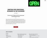 Adopting Open Educational Resources in the Classroom
