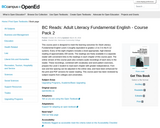 BC Reads: Adult Literacy Fundamental English - Course Pack 2