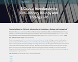 Introduction to Evolutionary Biology and Ecology - Laboratory