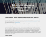 Introduction to Molecular and Cellular Biology - Laboratory