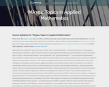 Topics in Applied Mathematics