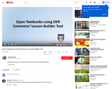 Open Textbooks using OER Commons Lesson Builder Tool