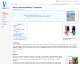 Major Histocompatability Complexes